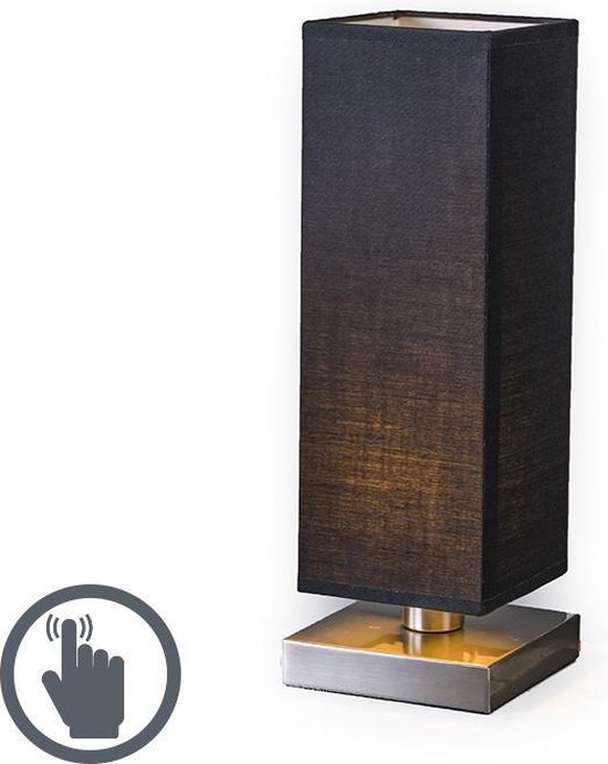 TRIO Touch Tafellamp mat - Zwart