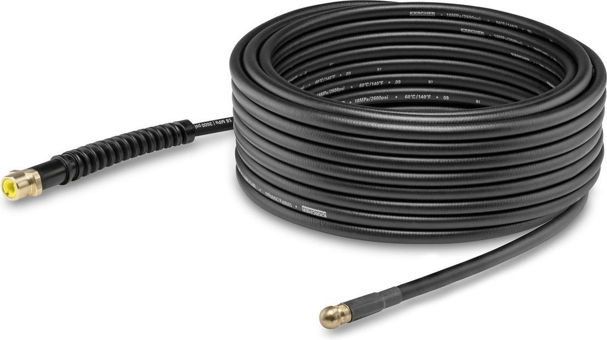 Kärcher Rioolreinigingsslang 15 meter - Zwart