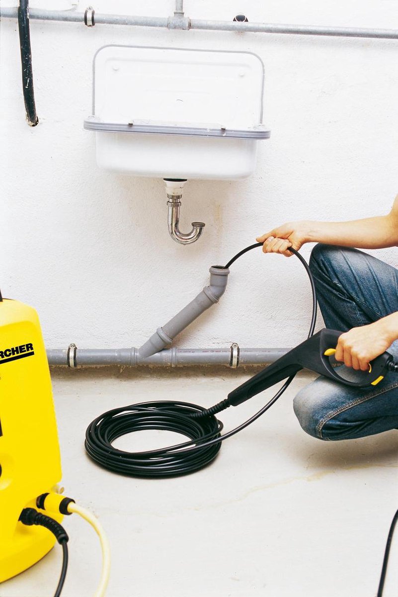 Kärcher Rioolreinigingsslang 15 meter - Zwart