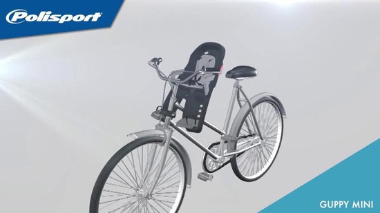 Polisport Guppy Fietszitje Voor - Zwart