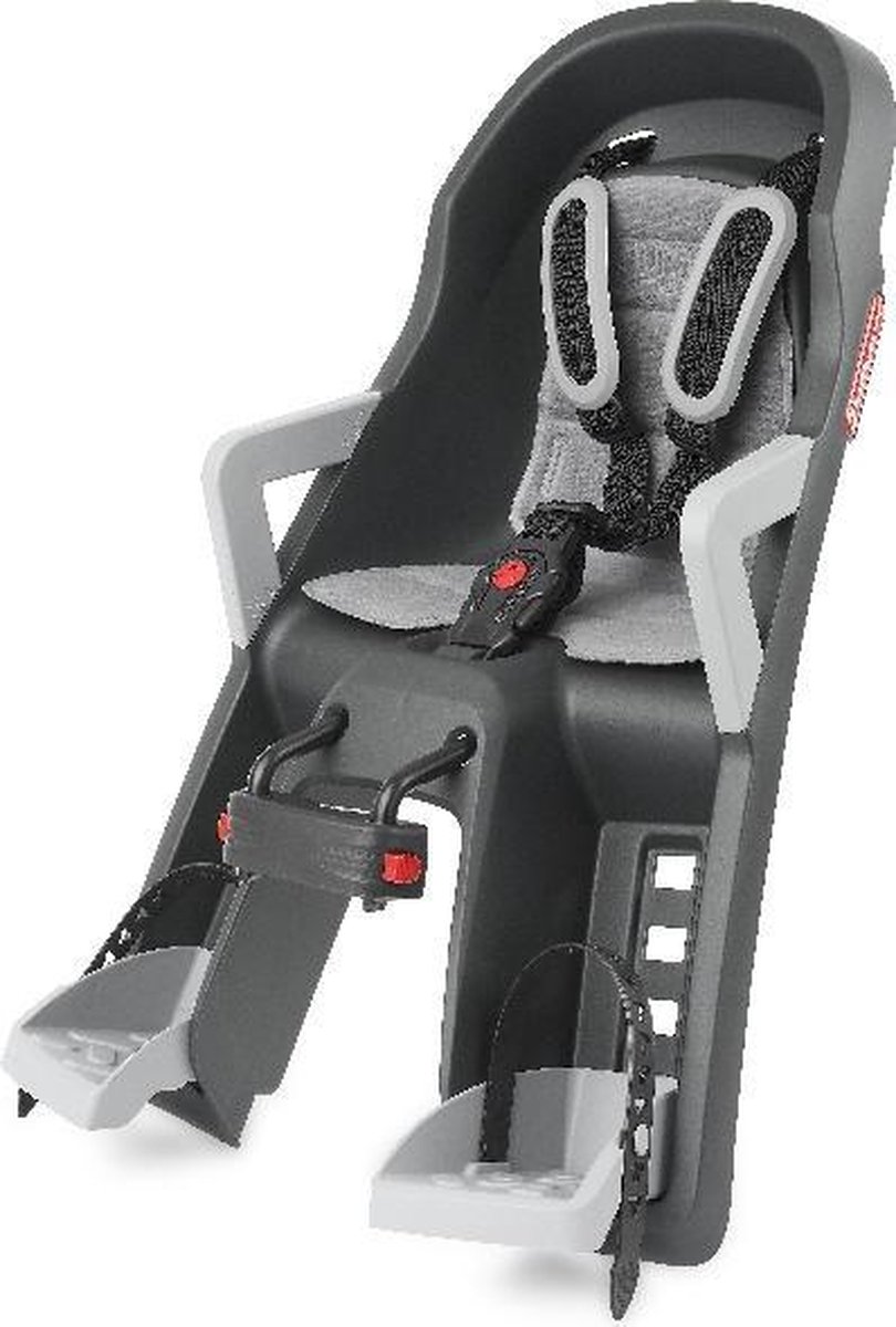 Polisport Guppy Fietszitje Voor - Zwart