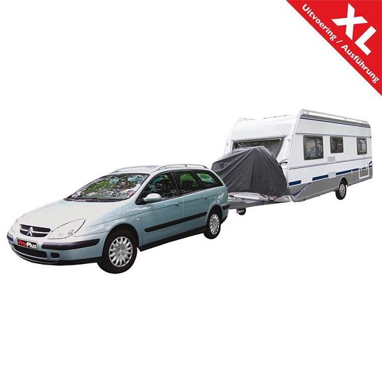 PROPLUS Fietshoes Xl Voor 2 Fietsen Op Dissel Polyester Donker - Grijs