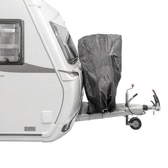 PROPLUS Fietshoes Xl Voor 2 Fietsen Op Dissel Polyester Donker - Grijs