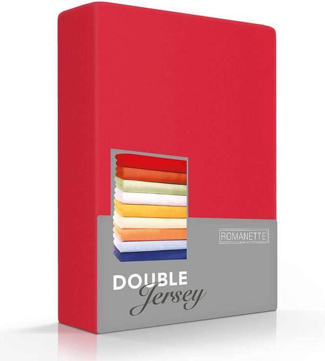 Romanette Hoeslaken Double Jersey-160/180 X 200/210/220 Cm - Rood