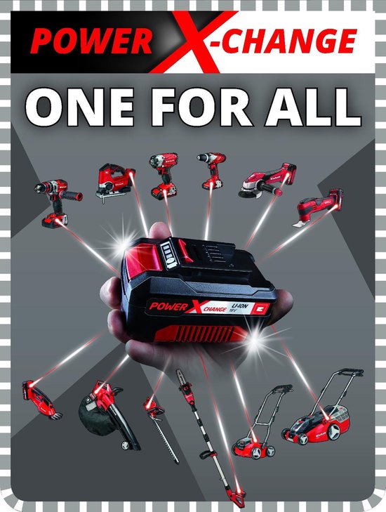 Einhell Accu Gras-/buxusschaar Ge-cg 18v Li Solo - Rood