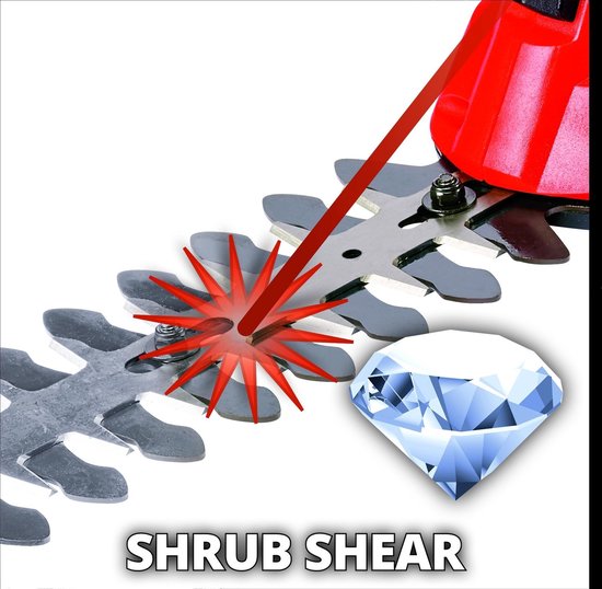 Einhell Accu Gras-/buxusschaar Ge-cg 18v Li Solo - Rood