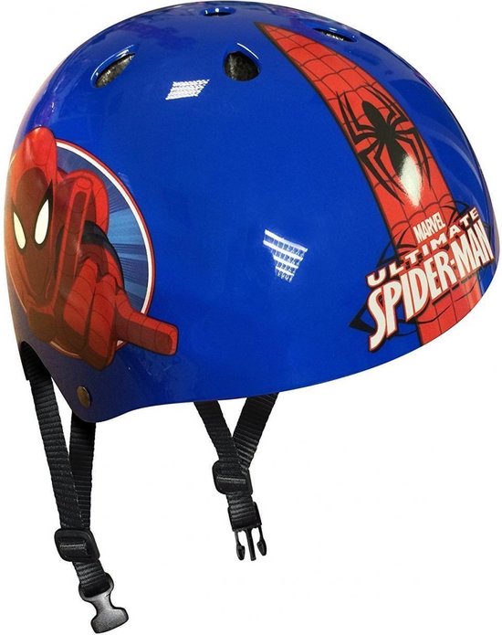 Marvel Skatehelm Spider-man/rood - Blauw