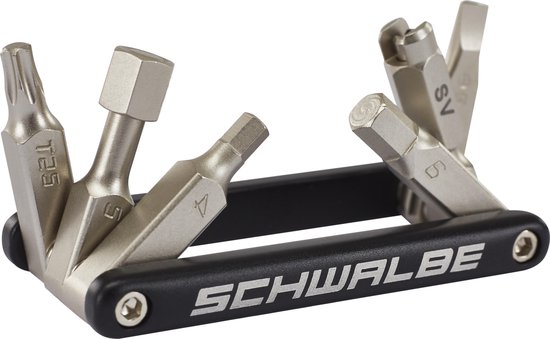Schwalbe Multitool 9 Functies 9,5 Cm Zwart/zilver - Silver