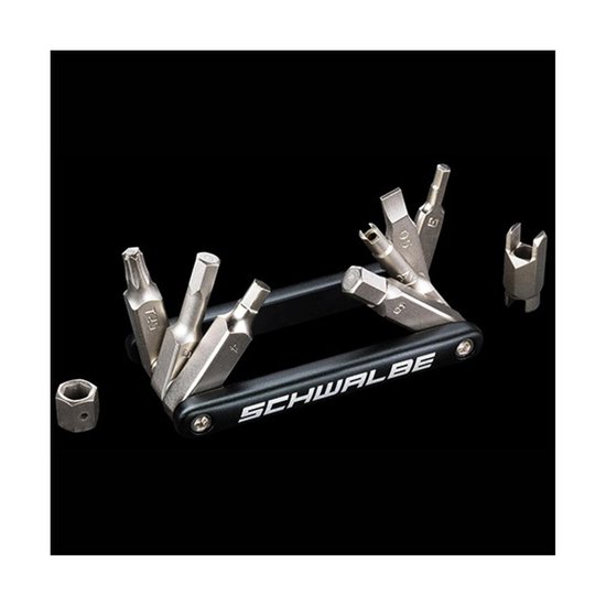 Schwalbe Multitool 9 Functies 9,5 Cm Zwart/zilver - Silver