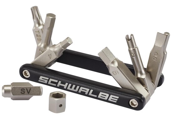 Schwalbe Multitool 9 Functies 9,5 Cm Zwart/zilver - Silver