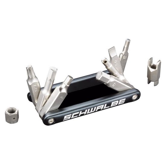 Schwalbe Multitool 9 Functies 9,5 Cm Zwart/zilver - Silver
