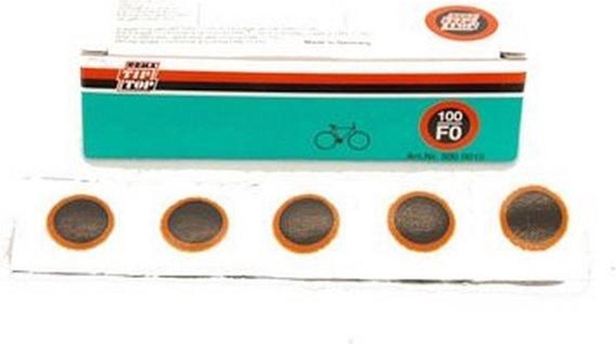 Rema Tip Top Reparatiepleister Fietsband F0 14 Mm 100 Stuks - Oranje