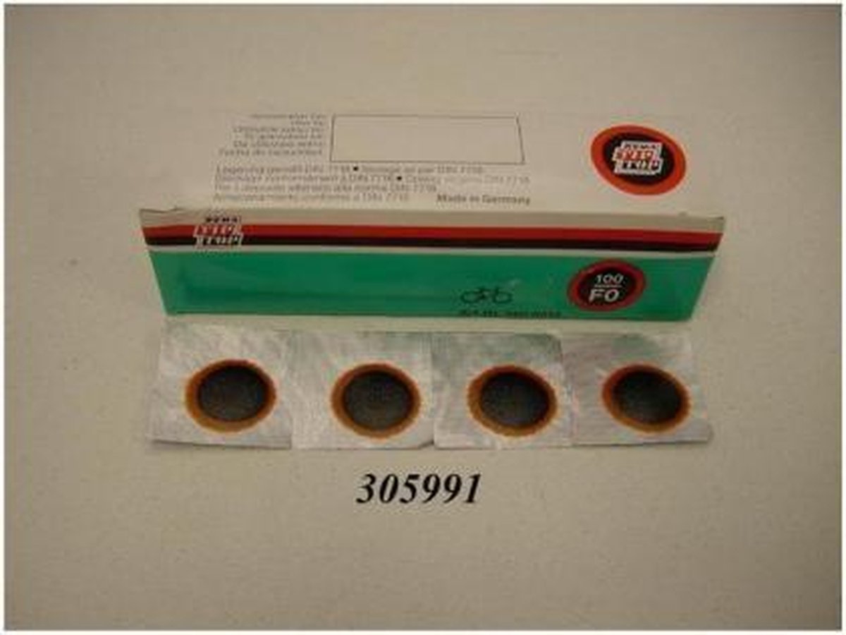 Rema Tip Top Reparatiepleister Fietsband F0 14 Mm 100 Stuks - Oranje