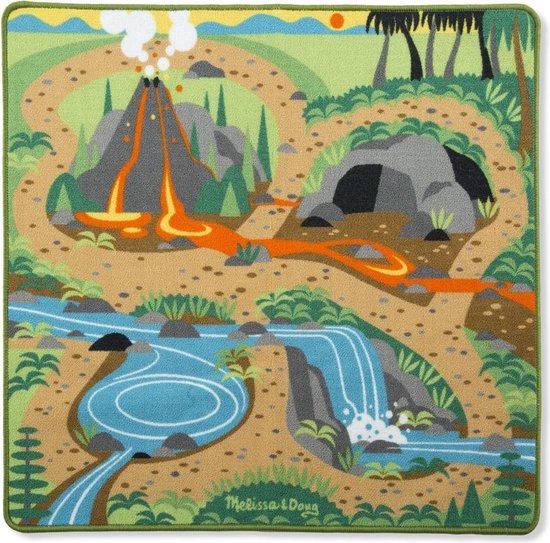 Melissa & Doug - Speelkleed Met Prehistorische Speeltuin