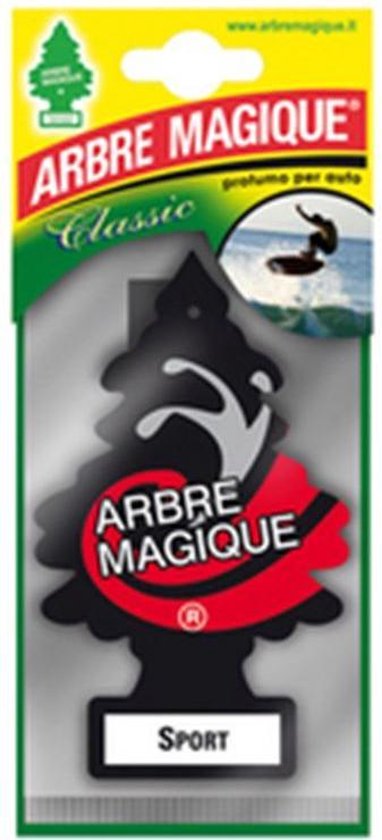 Arbre Magique Luchtverfrisser 12 X 7 Cm Sport - Zwart