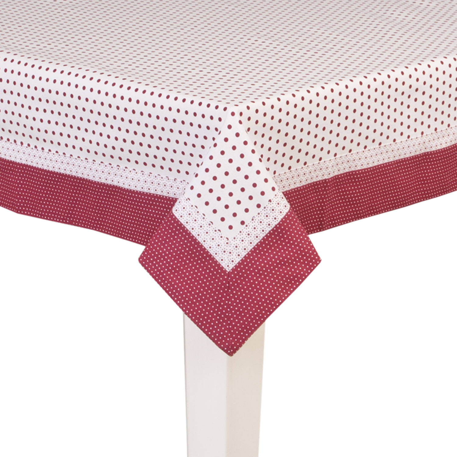 Clayre & Eef Tafelkleed 150x150 Cm Katoen, 100% Katoen - Rood