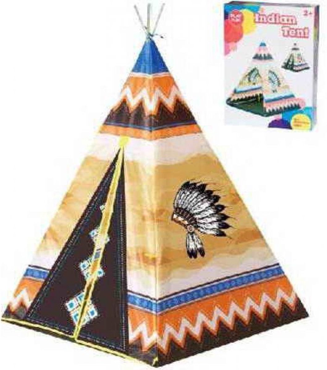 Playfun Speeltent Indianen Tipi 95 X 95 - Bruin