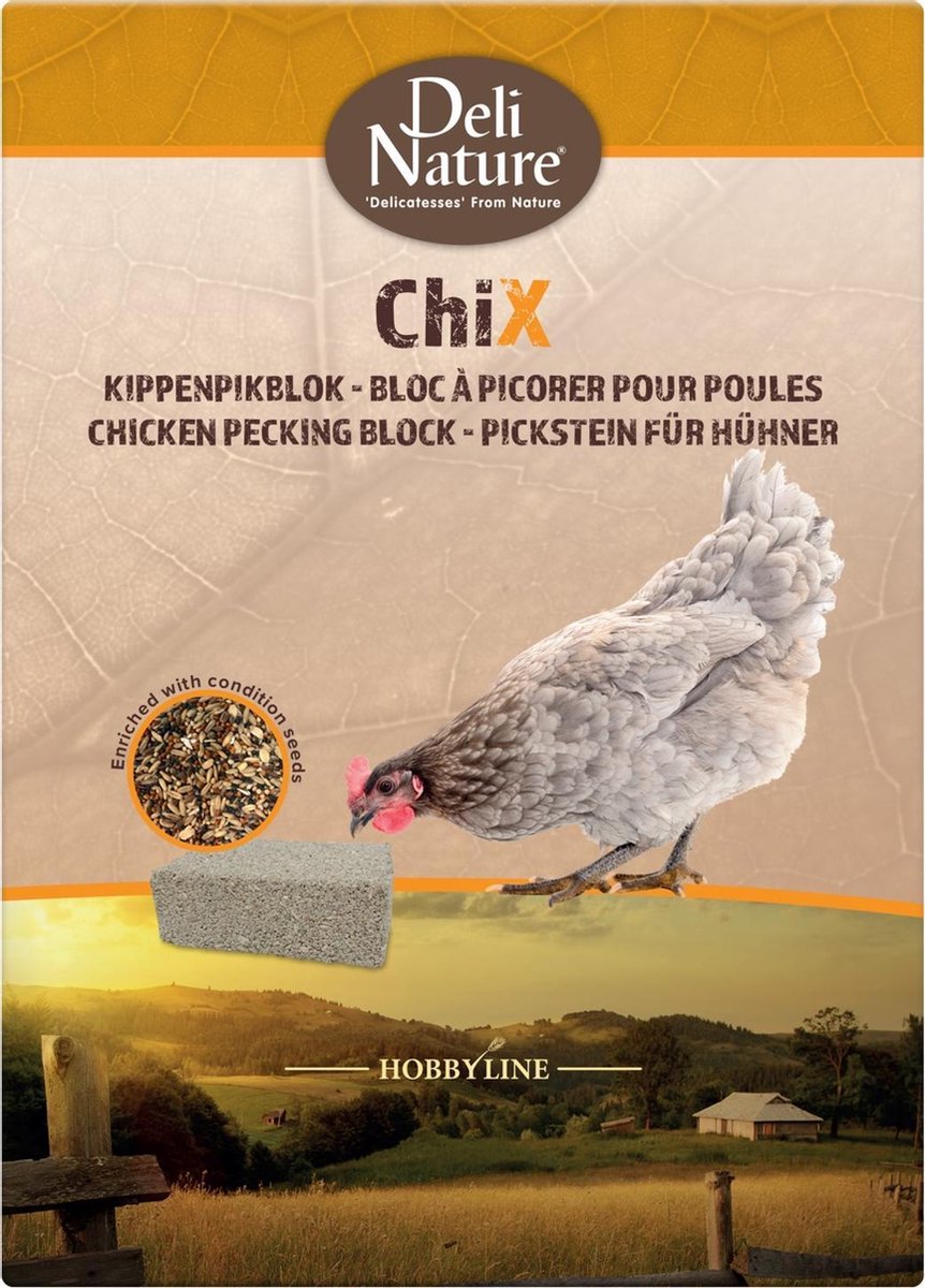 Deli Nature Chix Kippenpikblok - Kippenvoer - 1 kg