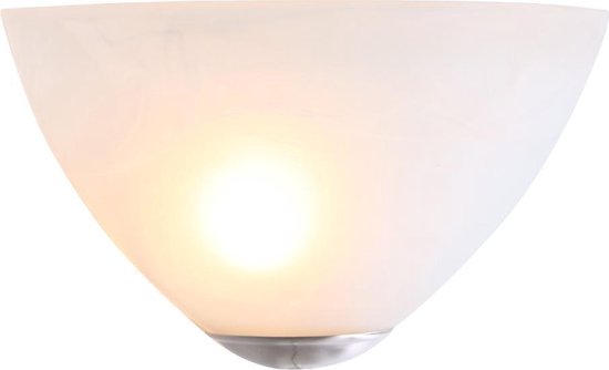 Steinhauer Lightning - Klassieke Wandlamp Glas - Zi - Silver