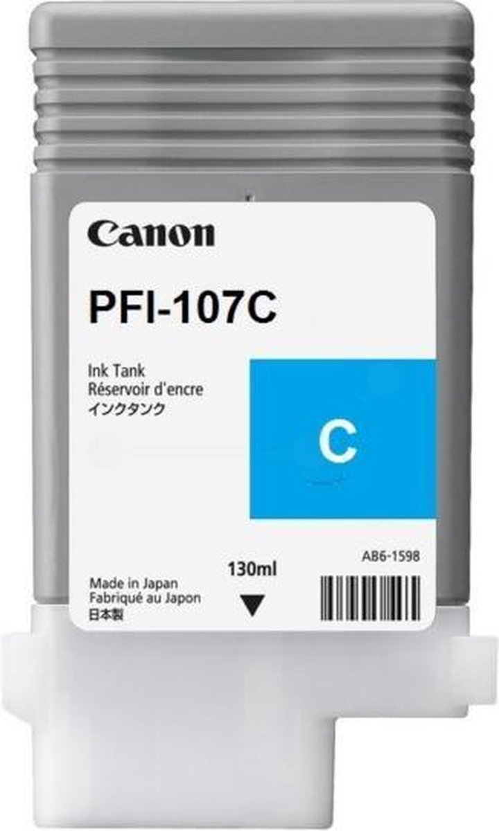 Canon PFI-107C inktcartridge cyaan standard capacity 130ml 1-pack