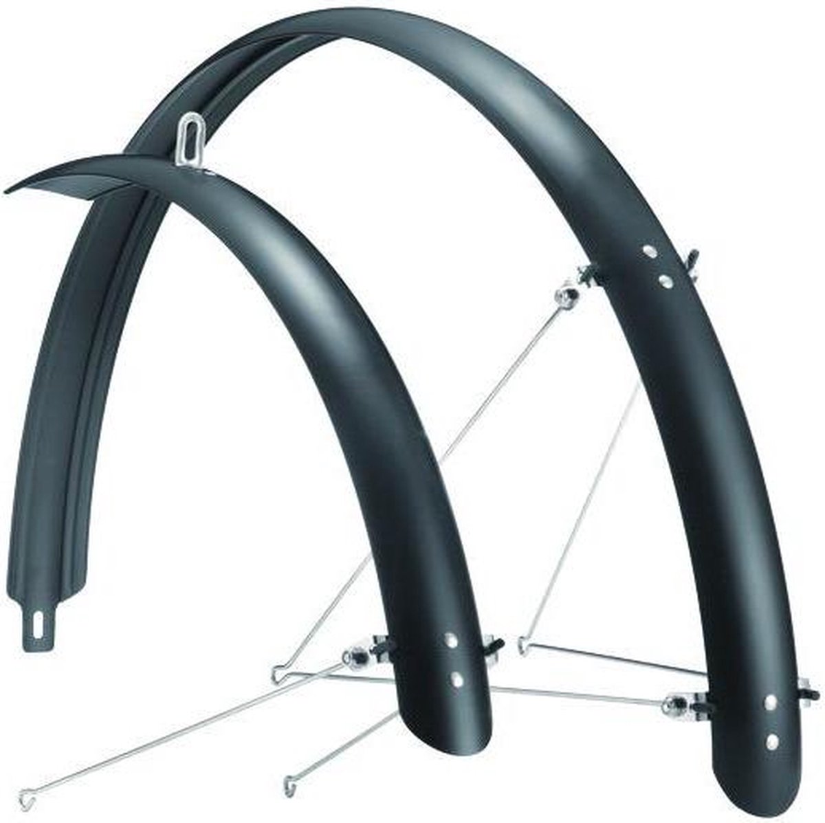 Sunnywheel Spatborden Set Kunststof 28 Inch 45mm Matzwart