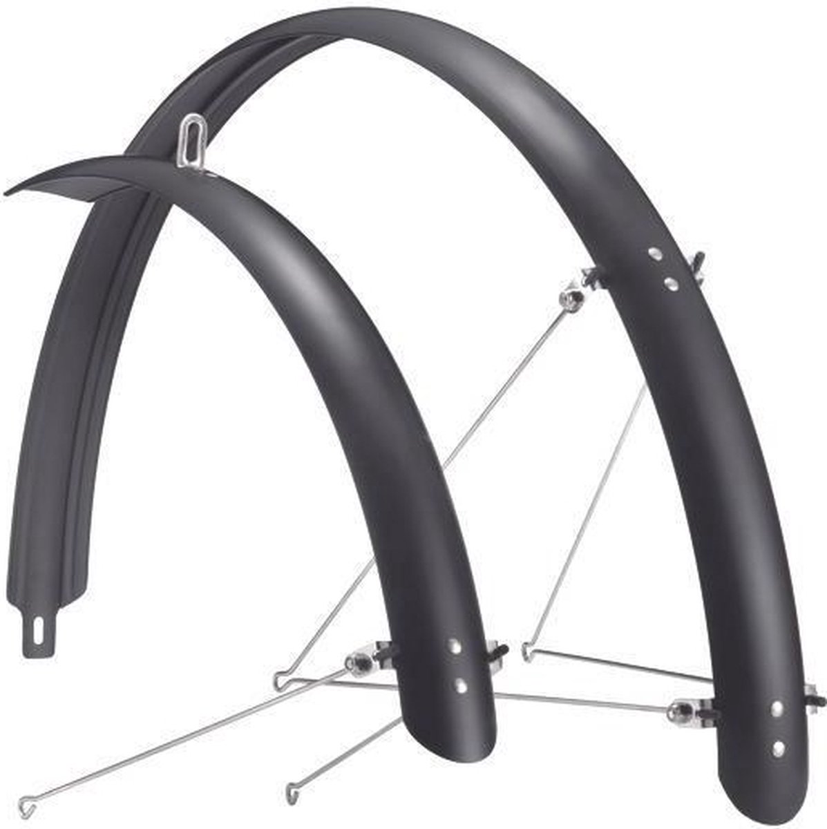 Sunnywheel Spatborden Set Kunststof 28 Inch 45mm Matzwart