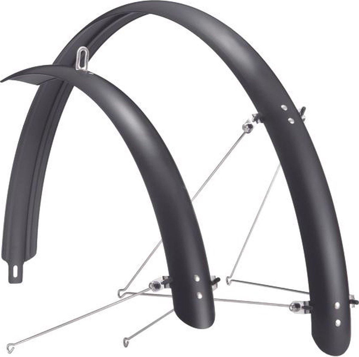 Sunnywheel Spatborden Set Kunststof 28 Inch 50mm Matzwart