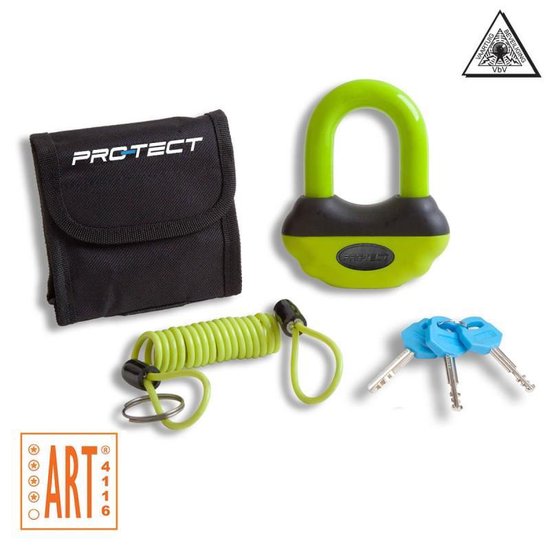 Pro-Tect Schijfremslot Topaz Art**** - Geel