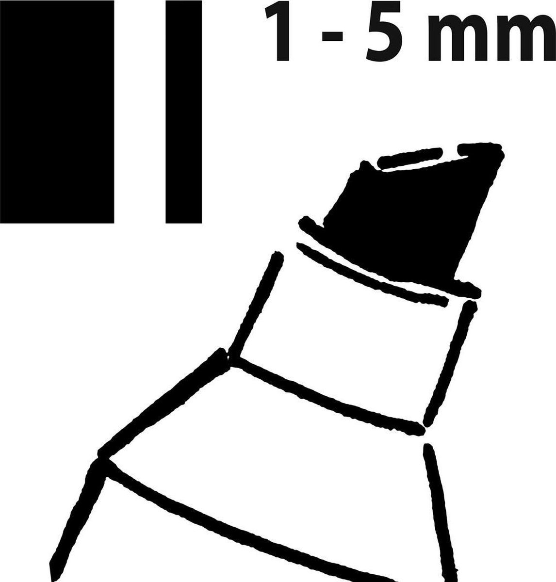 Krijtmarker Sigel Beitelpunt 1-5mm/groen/geel - Roze