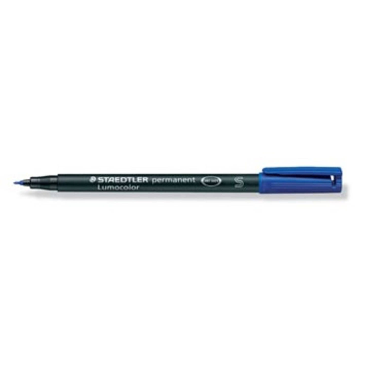 Staedtler Ohp-marker Lumocolor Permanent, Fijne Punt Van 0,4 Mm, - Blauw