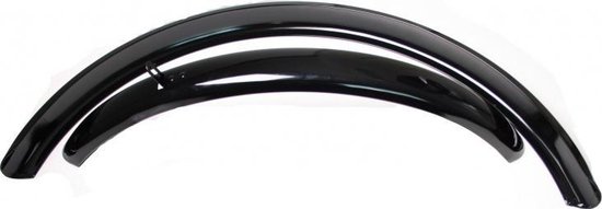 TOM Spatbord Set Atb Staal 24 Inch - Zwart