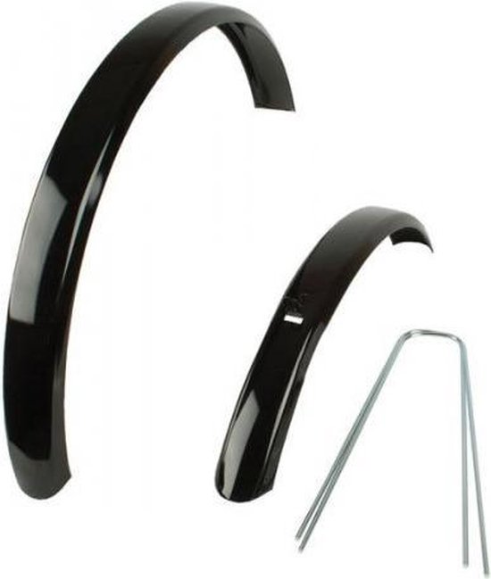 TOM Spatbord Set Atb Staal 24 Inch - Zwart