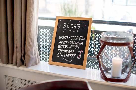 Securit Krijtbord Woody Ft 30 X 40 Cm, T - Wit