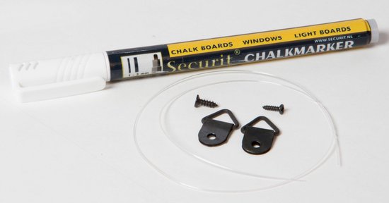 Securit Krijtbord Woody Ft 30 X 40 Cm, T - Wit