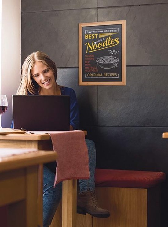 Securit Krijtbord Woody Ft 30 X 40 Cm, T - Wit