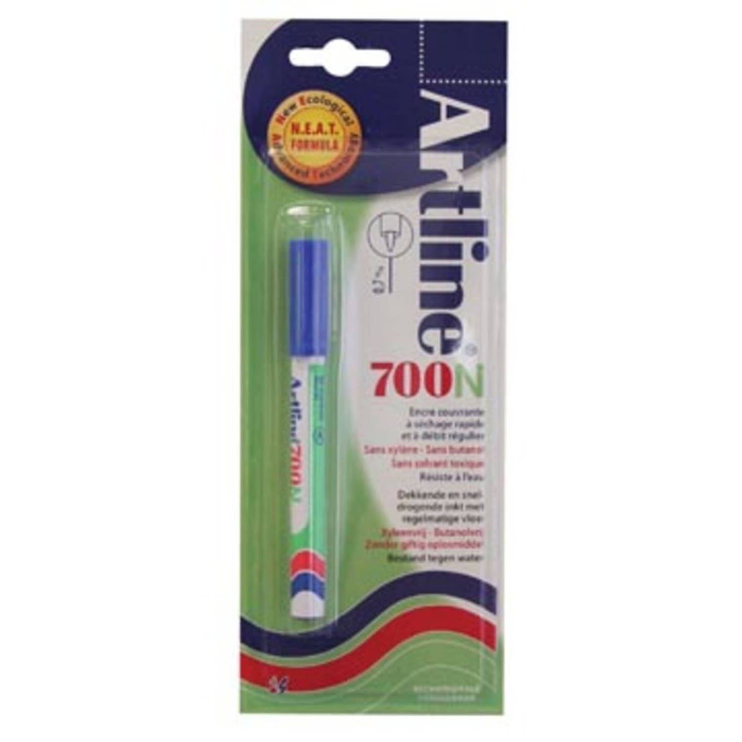 Permanent Marker Artline 700 (Op Blister) - Blauw