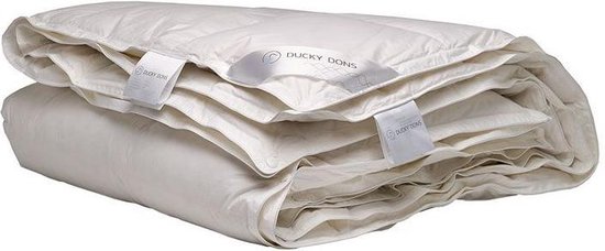 Ducky Dons Halfdons Enkel Dekbed 15% Dons - Warmtek - Wit