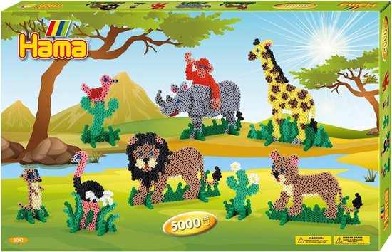 Hama Hama Cadeauset Strijkkralen Safari - 5000-delig