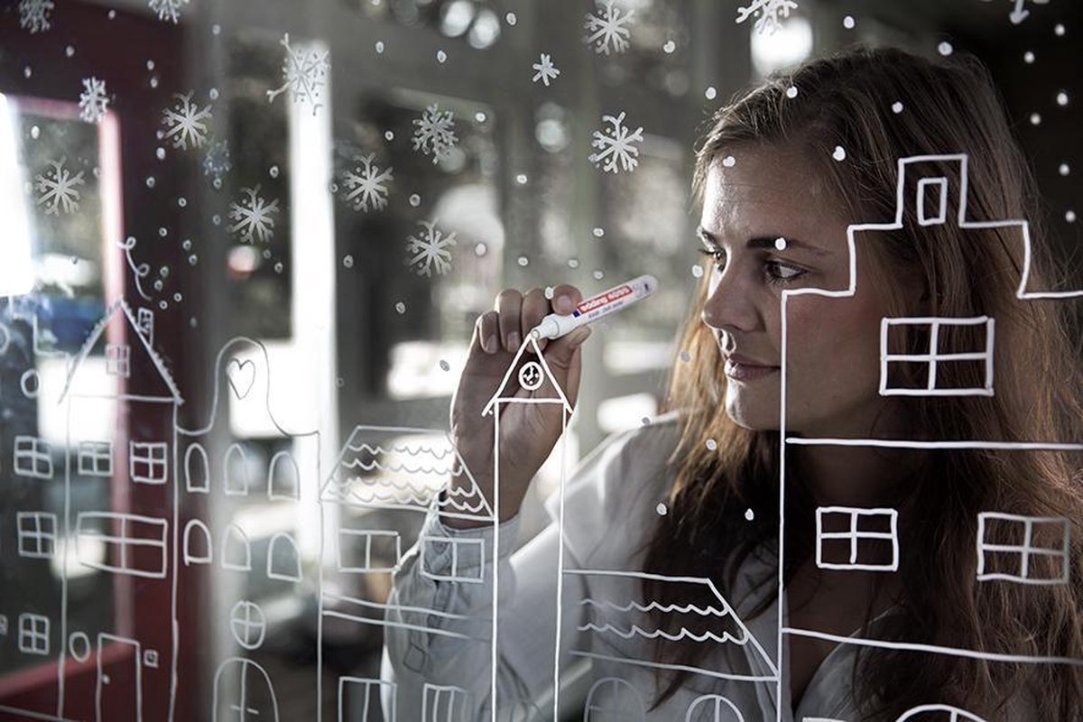 Edding Krijtmarker E-4095 - Blauw