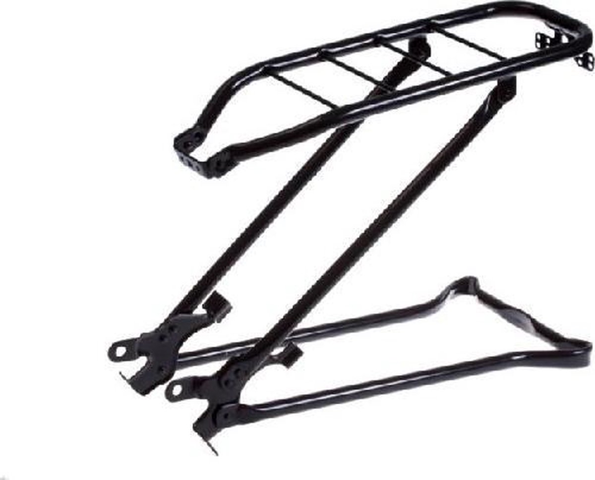 Steco Bagagedrager Achter Met Klapstandaard 28 Inch Staal - Zwart