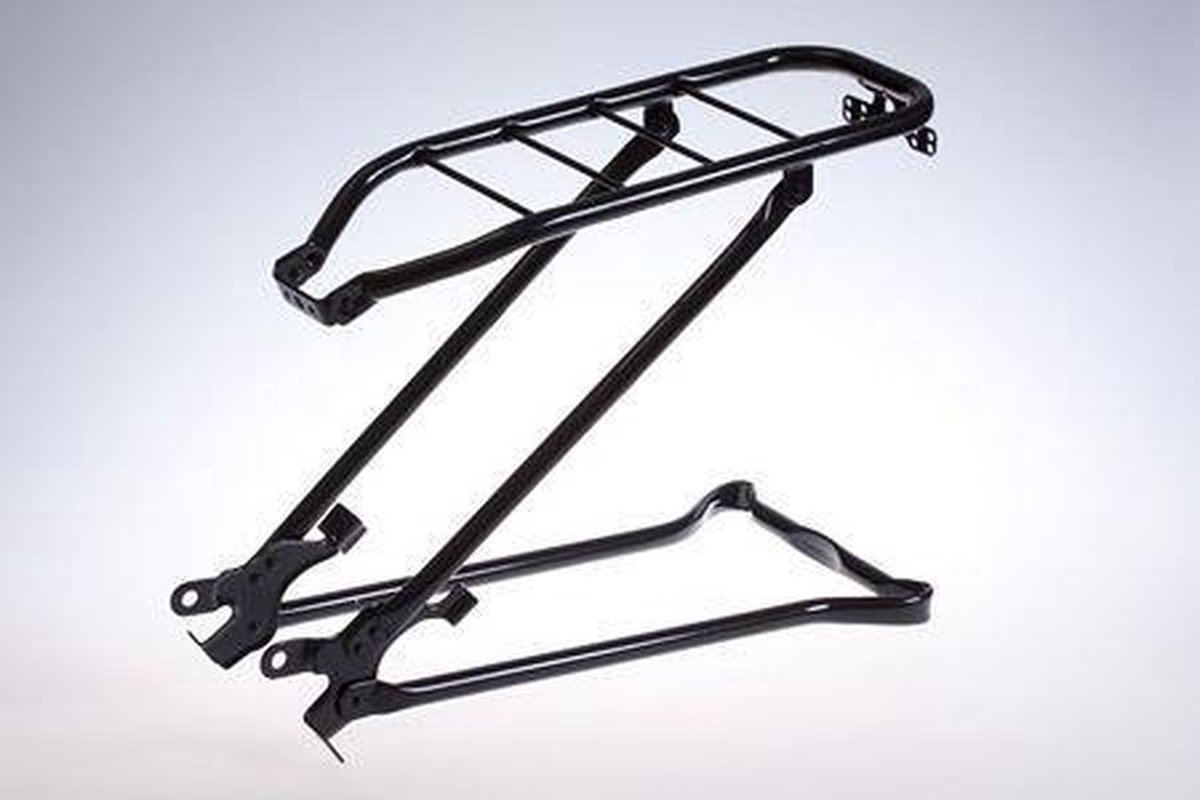 Steco Bagagedrager Achter Met Klapstandaard 28 Inch Staal - Zwart