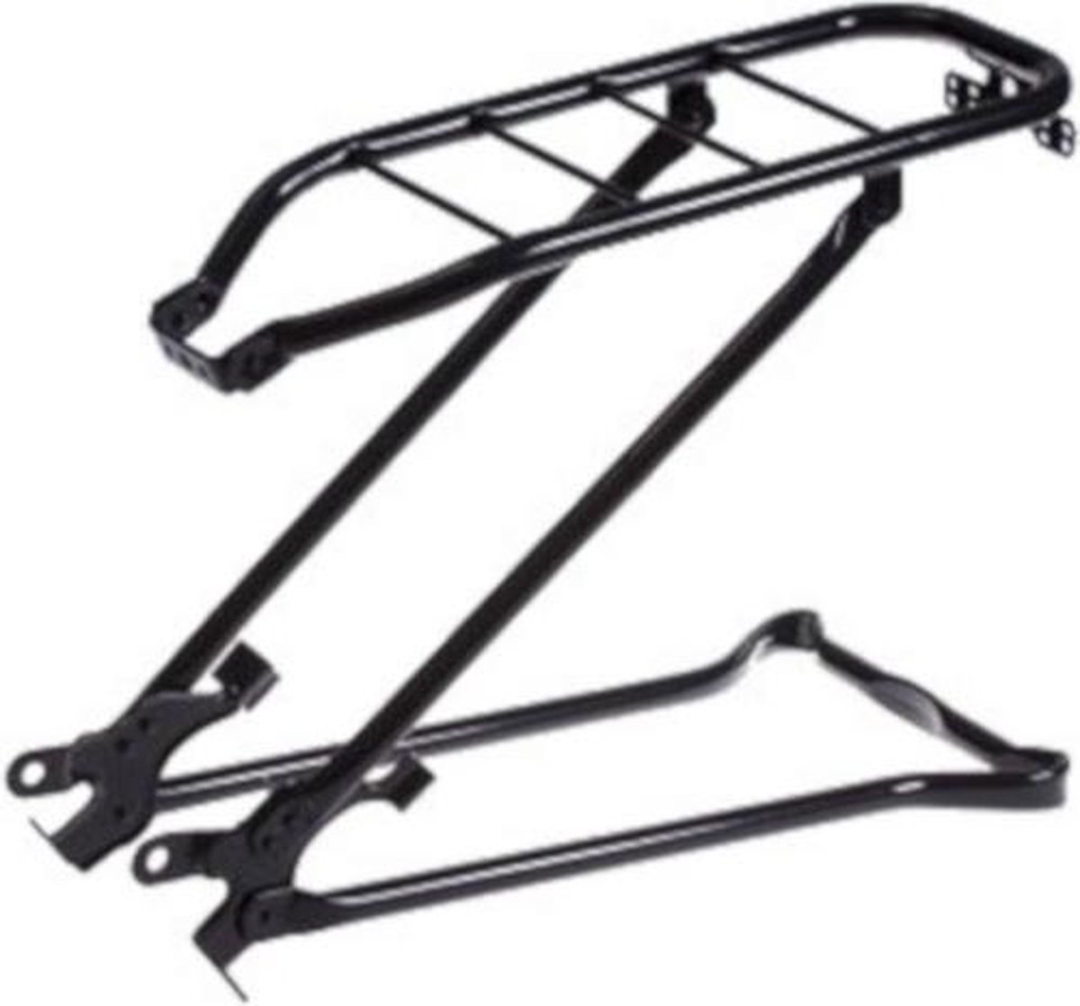 Steco Bagagedrager Achter Met Klapstandaard 28 Inch Staal - Zwart