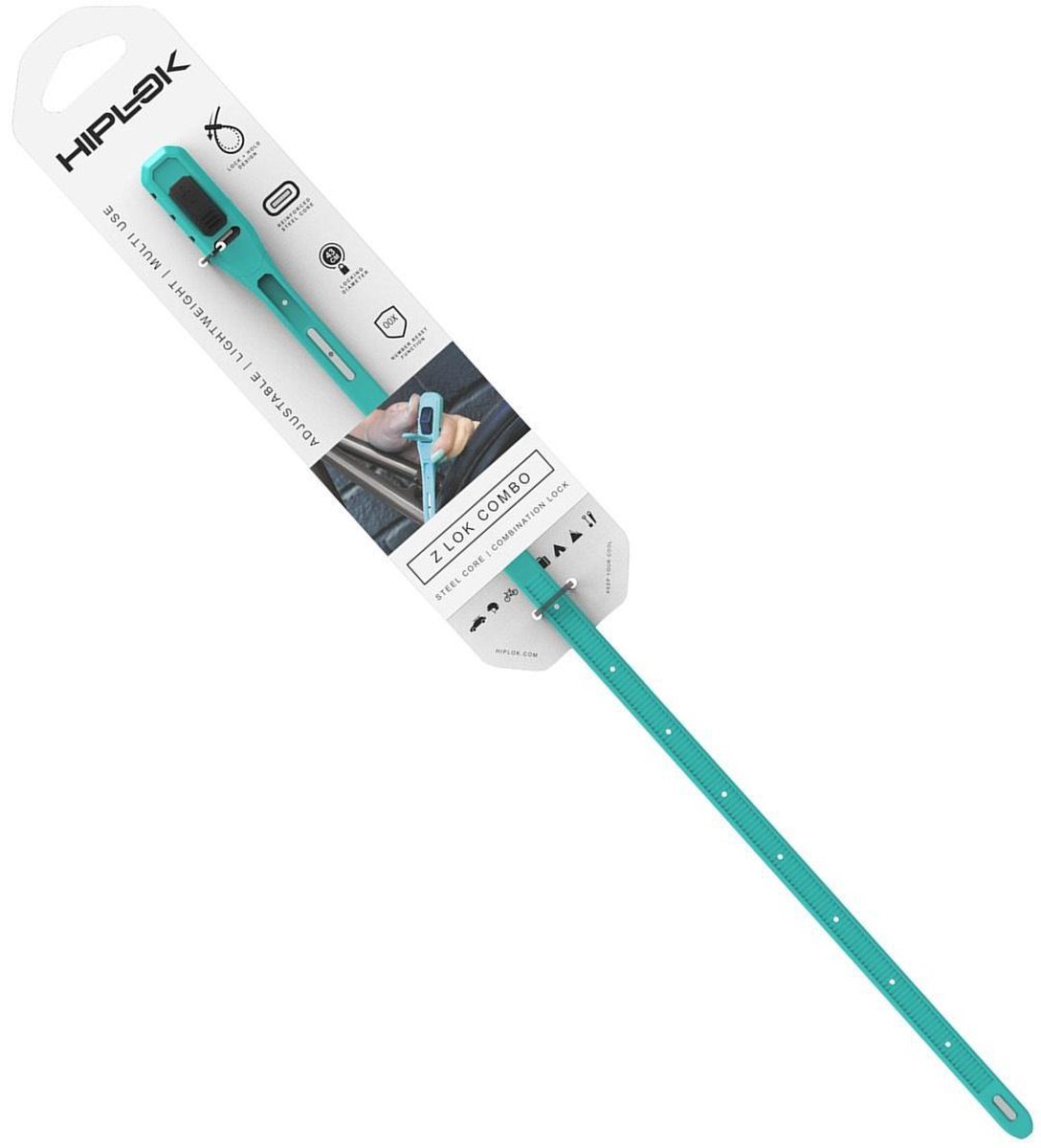 Hiplok Kabelslot Z-lok Cijfercombinatie 430 Mm - Groen