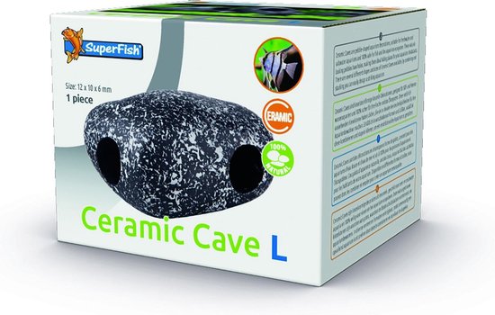 Superfish Ceramic Cave L - Aquarium - Ornament - 12x10x6 cm