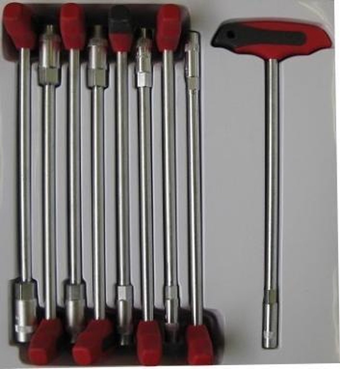 Hofftech Dopsleutelset T-greep 9 Delig Dop 6-14 Mm - Zwart