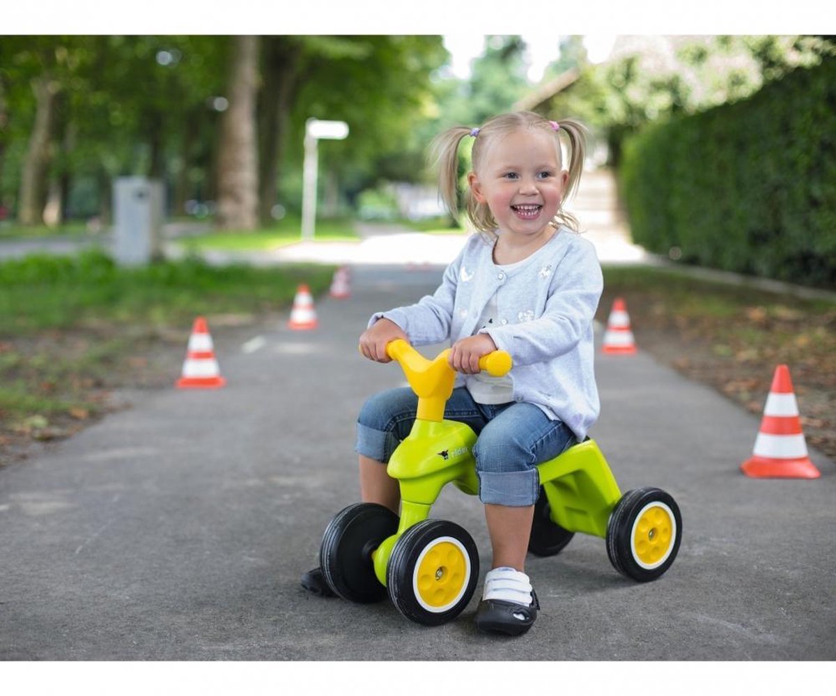 Big Rider Loopfiets + Shoe Care Schoenbe - Geel