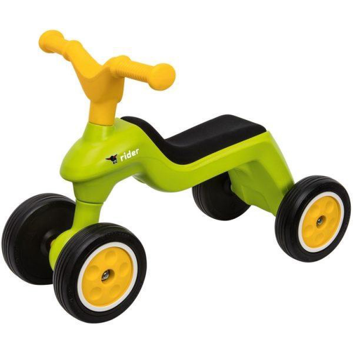 Big Rider Loopfiets + Shoe Care Schoenbe - Geel