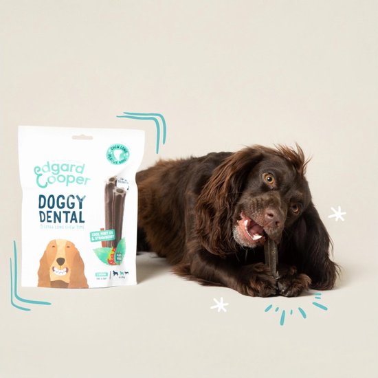 Edgard&Cooper Doggy Dental Appel - Hondensnacks - M