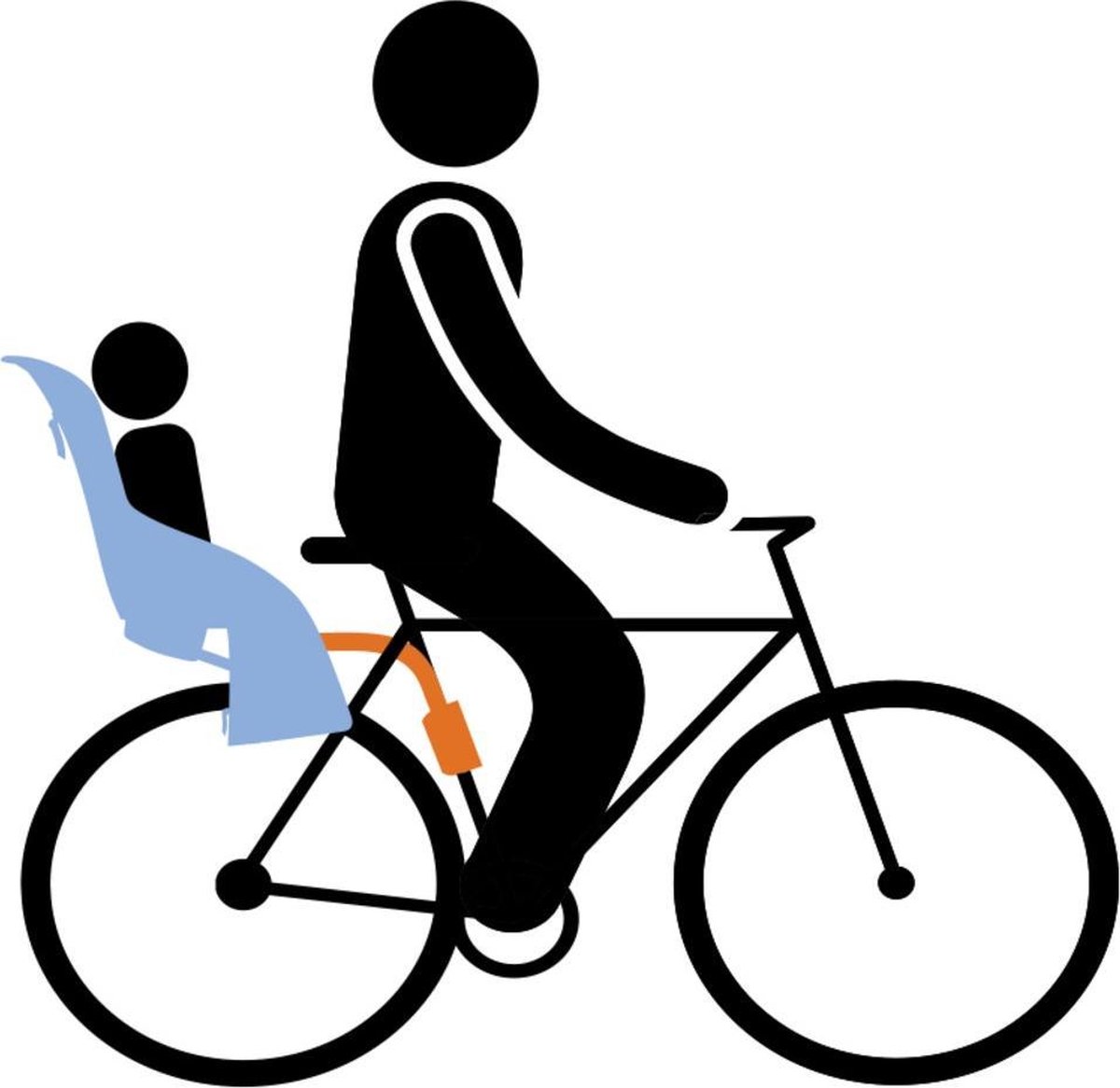 Yepp Fietszitje Achter Maxi Framebui - Wit