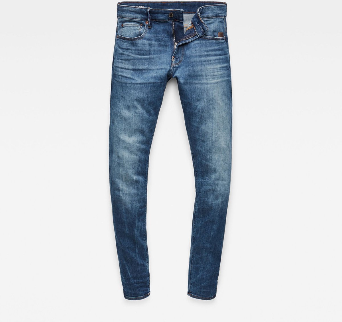 G-Star - Skinny-fit jeans in medium slijtage-Blauw